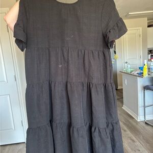 Elegant Black Midi Dress